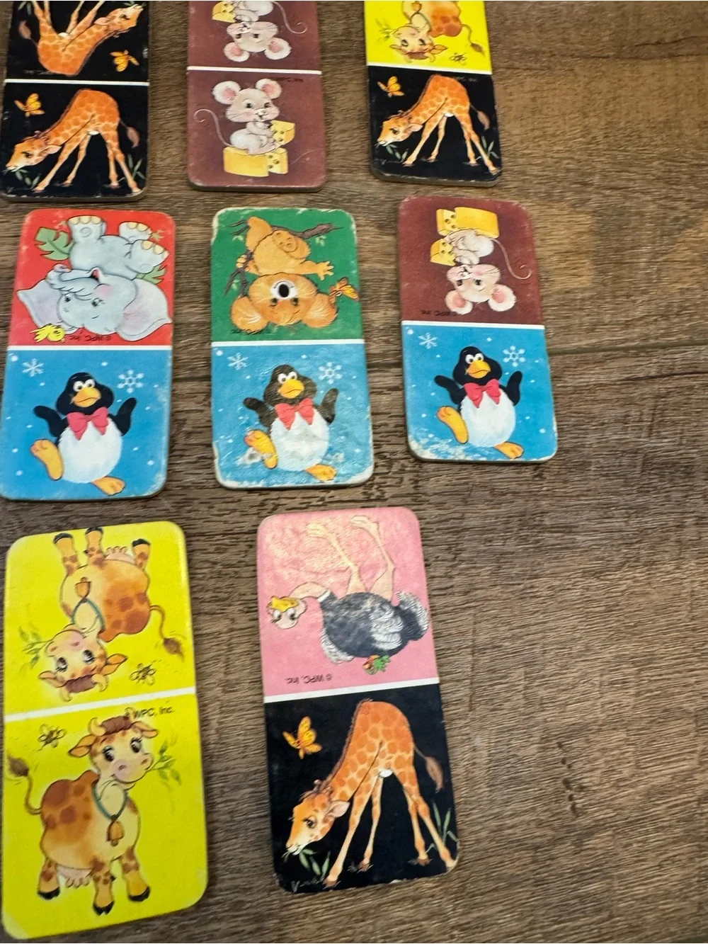 1991 Golden Animal Dominoes Complete Matching Cards Nice Condition Set Of 2